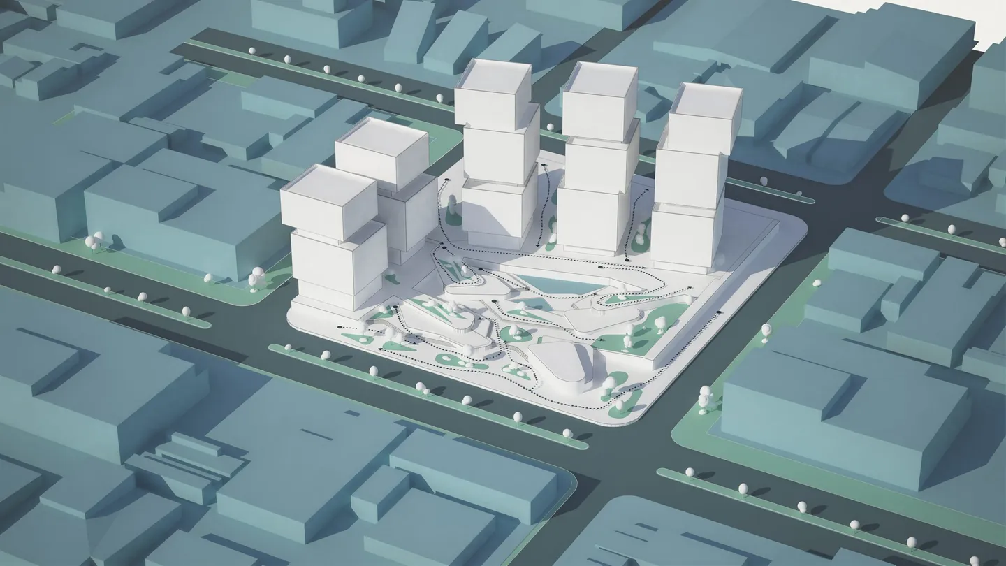 Architectural visualization rendered in Lumion
