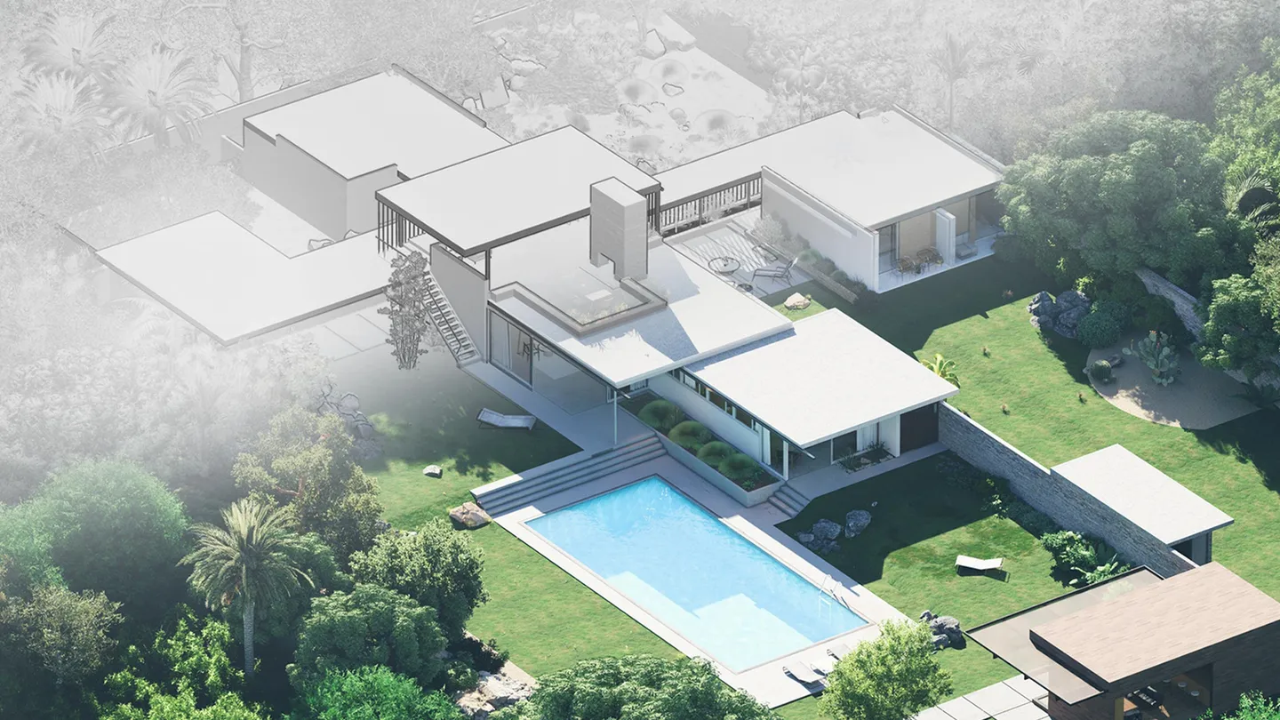 Architectural visualization rendered in Lumion